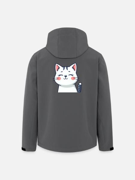 Cat Kitten Cat Shirt Gift - Men’s Recycled Softshell Jacket by Stanley/Stella - black