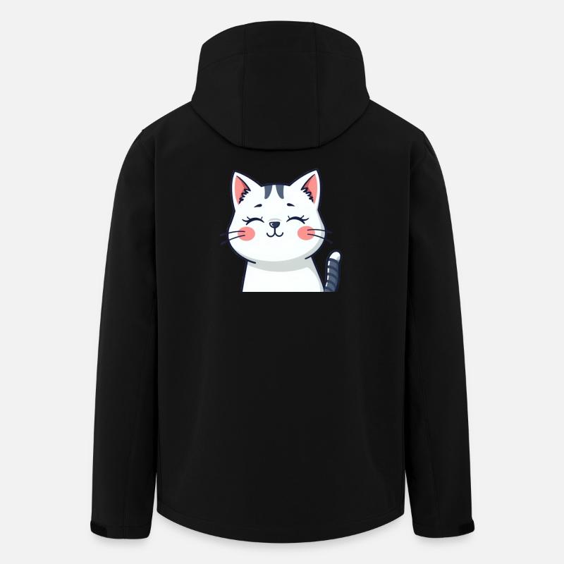 Katze Kätzchen Katzenshirt Geschenk - Recycelte Männer Softshell-Jacke von Stanley/Stella - Schwarz