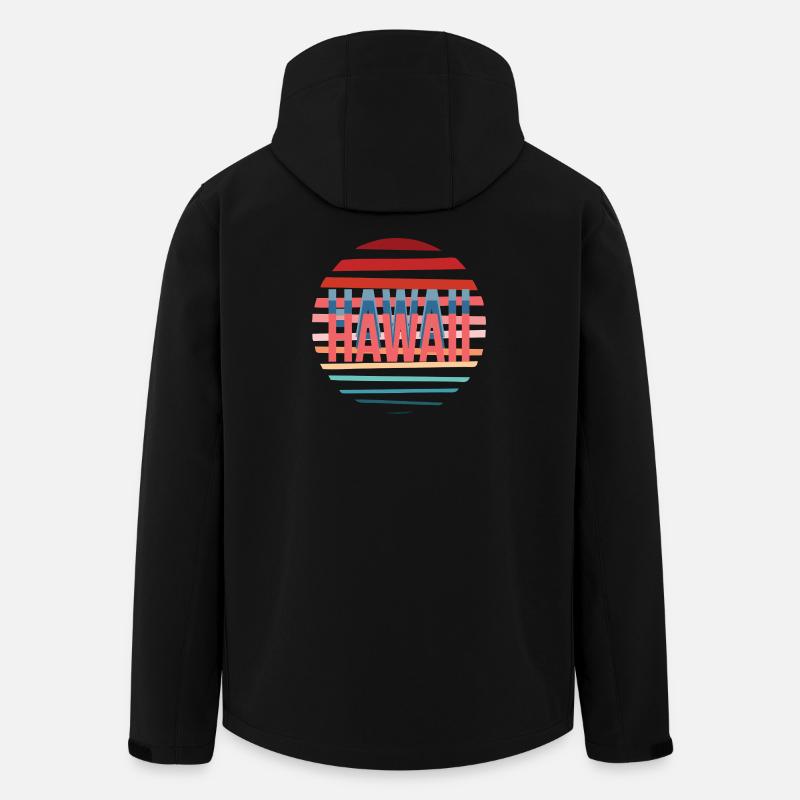 Hawai retro sun - Recycelte Männer Softshell-Jacke von Stanley/Stella - Schwarz