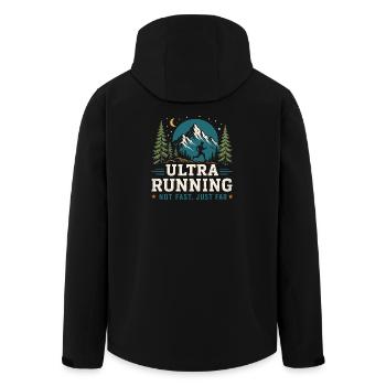 Ultra course - pas rapide, juste loin - Veste softshell homme en polyester recyclé Stanley/Stella - noir - Dos - AI Model Male 185 light (185cm)