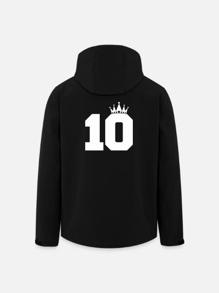 Royal Ten with Crown - Men’s Recycled Softshell Jacket by Stanley/Stella - black