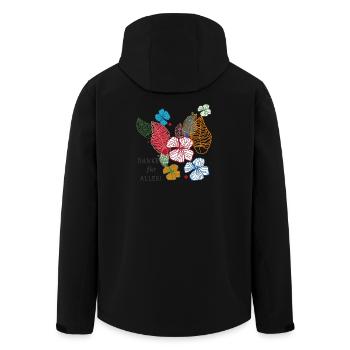 Danke für alles  - Recycelte Männer Softshell-Jacke von Stanley/Stella - Schwarz - Hinten - AI Model Male 185 light (185cm)