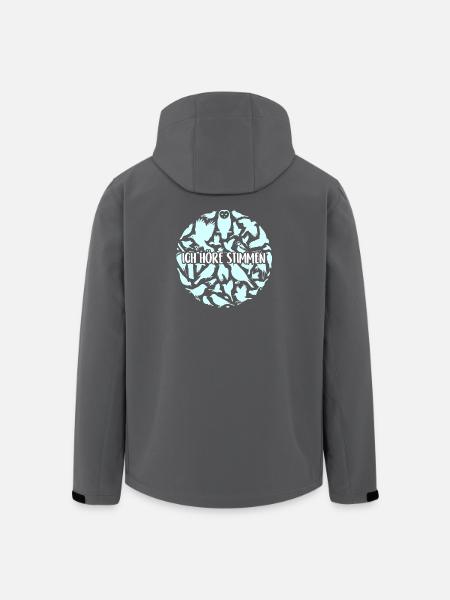 Vogelsilhouetten Vogelstimmen - Recycelte Männer Softshell-Jacke von Stanley/Stella - Schwarz