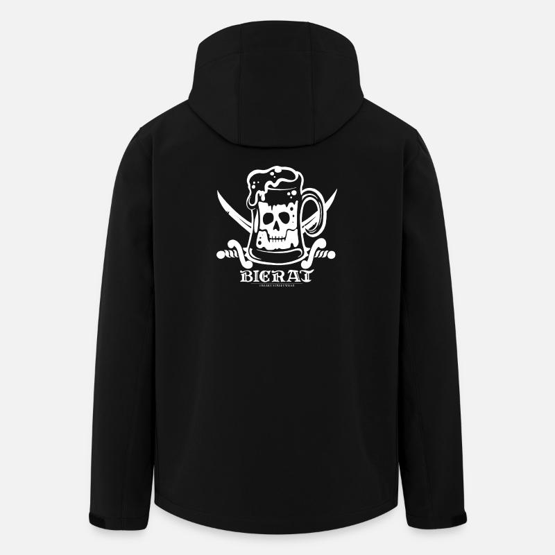 Bierat - white - Recycelte Männer Softshell-Jacke von Stanley/Stella - Schwarz