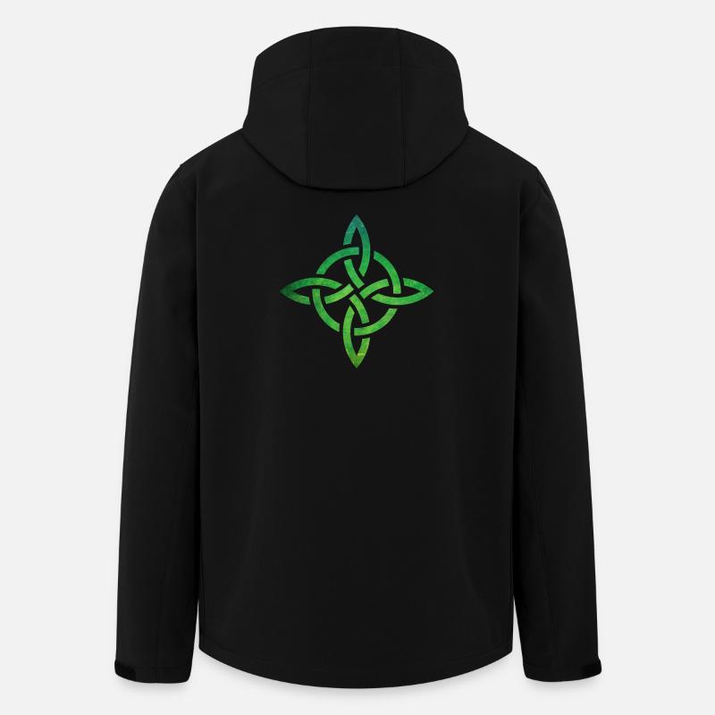 Celtic Knot - Recycelte Männer Softshell-Jacke von Stanley/Stella - Schwarz