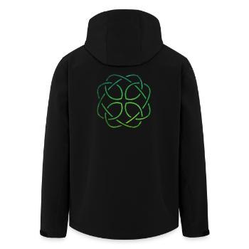 Celtic Knot - Men’s Recycled Softshell Jacket by Stanley/Stella - black - Back - AI Model Male 185 light (185cm)