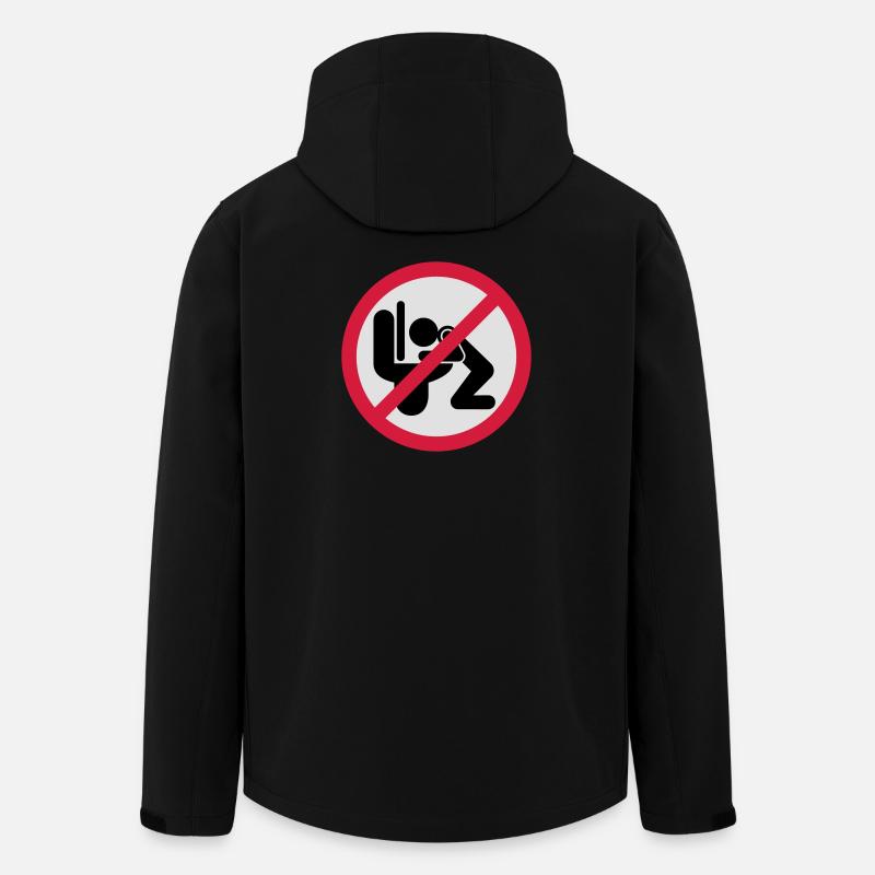 Kotzen verboten - Recycelte Männer Softshell-Jacke von Stanley/Stella - Schwarz
