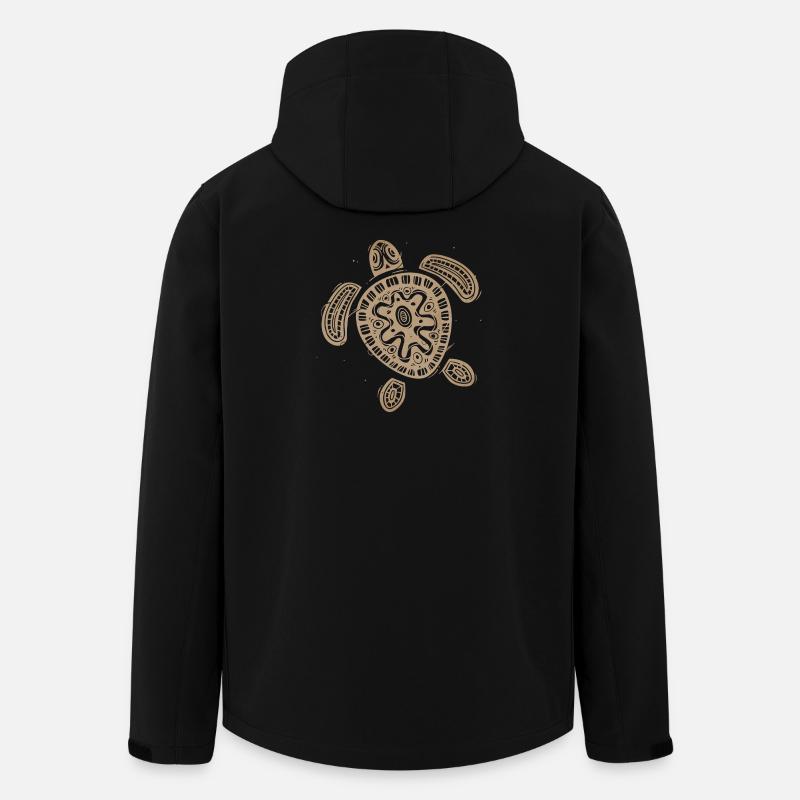 Hawaii Turtle - Men’s Recycled Softshell Jacket by Stanley/Stella - black