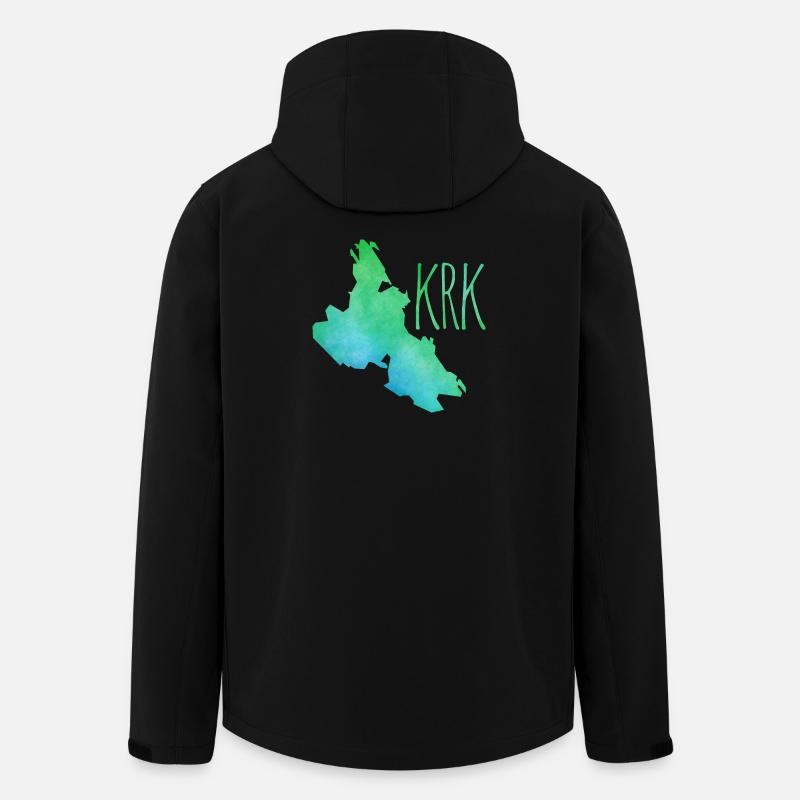 Krk - Veste softshell homme en polyester recyclé Stanley/Stella - noir