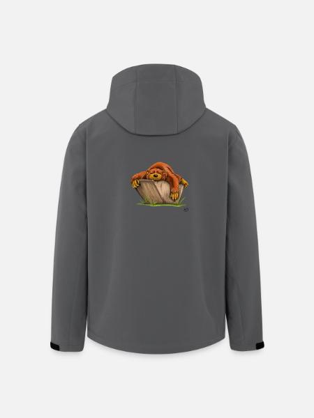 Chile out-Bär - Recycelte Männer Softshell-Jacke von Stanley/Stella - Schwarz