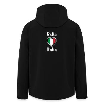 Bella Italia - Veste softshell homme en polyester recyclé Stanley/Stella - noir - Dos - AI Model Male 185 light (185cm)