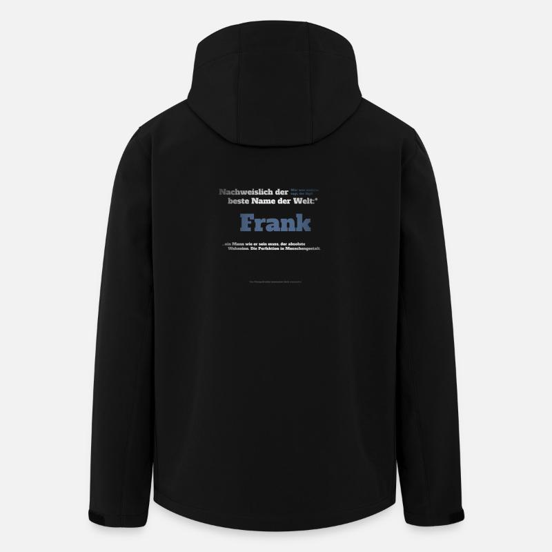Ich bin Frank - Frank als Vorname - Recycelte Männer Softshell-Jacke von Stanley/Stella - Schwarz