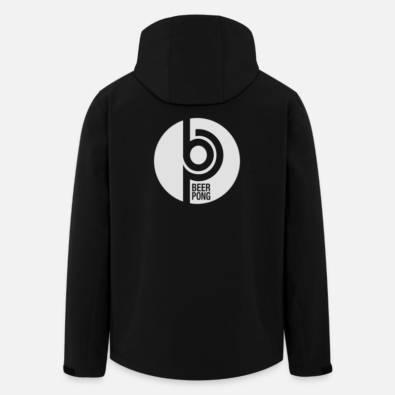 Beer Pong Circle - Men’s Recycled Softshell Jacket by Stanley/Stella - black