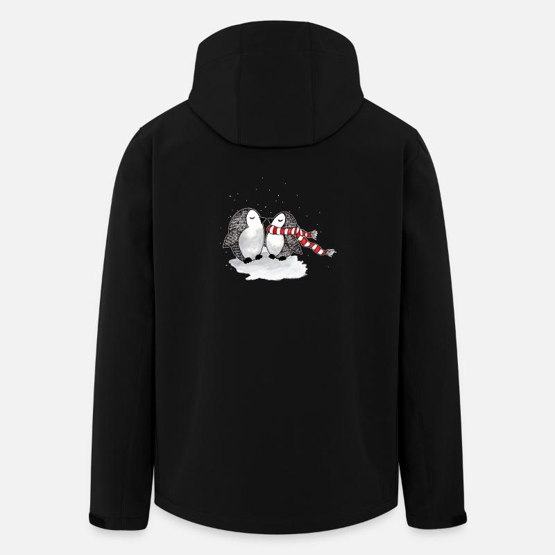 Penguins - Veste softshell homme en polyester recyclé Stanley/Stella - noir