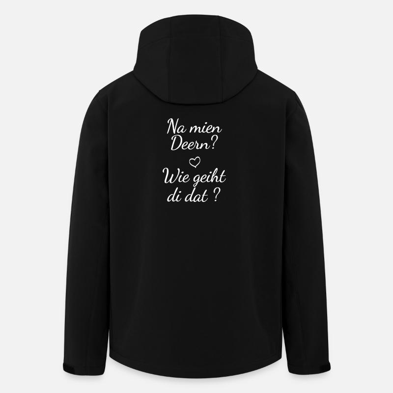 na mien deern - Recycelte Männer Softshell-Jacke von Stanley/Stella - Schwarz