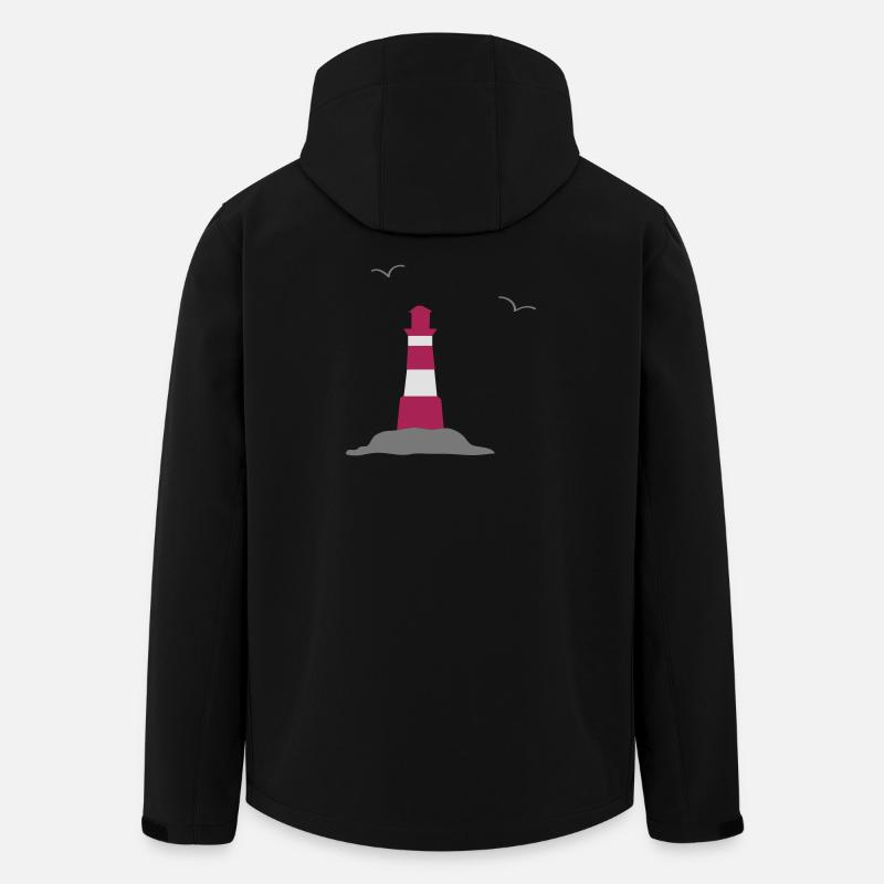 Leuchtturm - Recycelte Männer Softshell-Jacke von Stanley/Stella - Schwarz