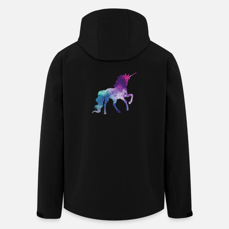 Einhorn - Recycelte Männer Softshell-Jacke von Stanley/Stella - Schwarz