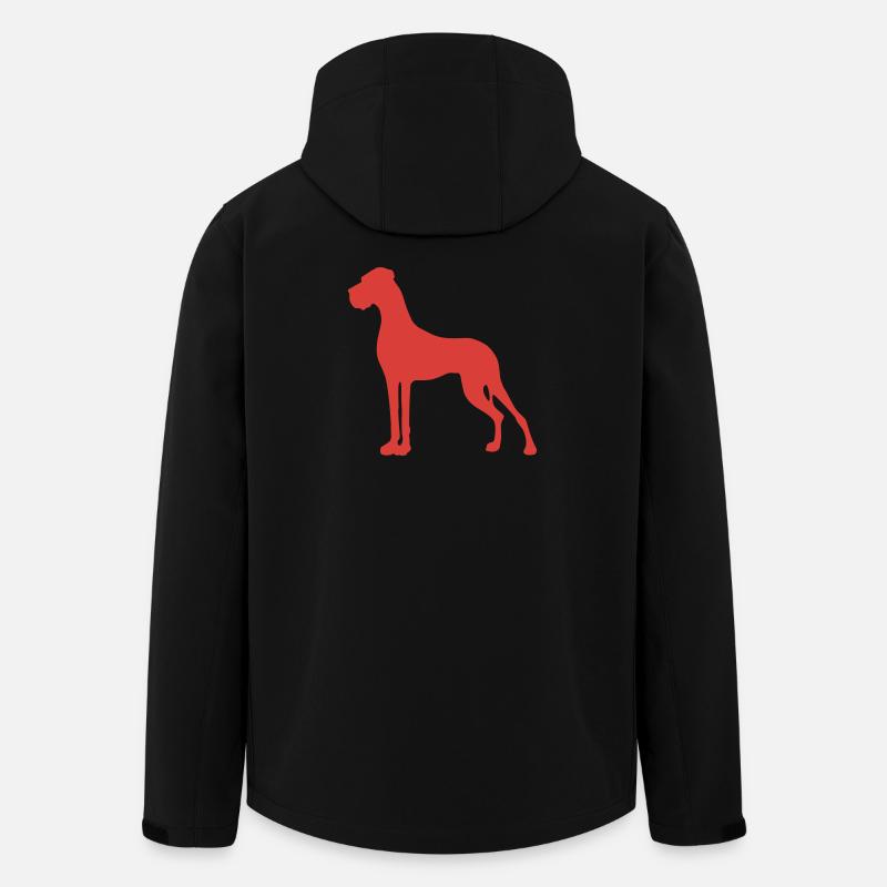 Deutsche Dogge - Recycelte Männer Softshell-Jacke von Stanley/Stella - Schwarz