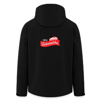 Süßes Leckermäulchen - Süßigkeitenshirt - Recycelte Männer Softshell-Jacke von Stanley/Stella - Schwarz - Hinten - AI Model Male 185 light (185cm)
