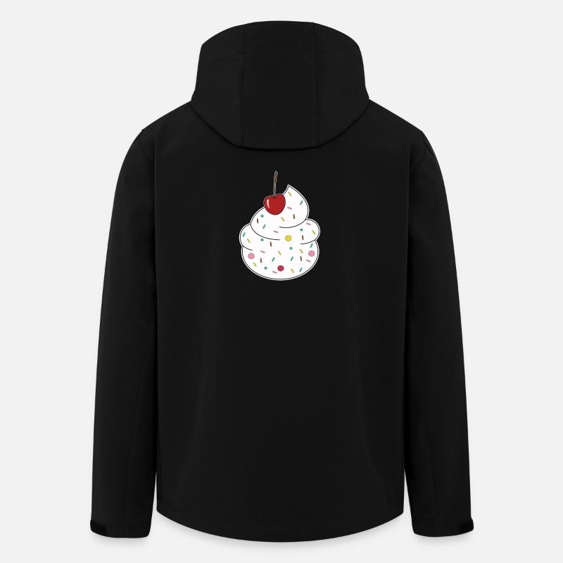 Cream cherry - Men’s Recycled Softshell Jacket by Stanley/Stella - black