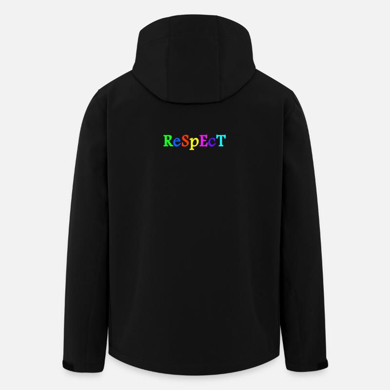 Respect Acceptation Tolérance Reconnaissance Validité - Veste softshell homme en polyester recyclé Stanley/Stella - noir