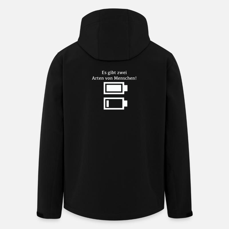 Lustig Cool Funny - Recycelte Männer Softshell-Jacke von Stanley/Stella - Schwarz