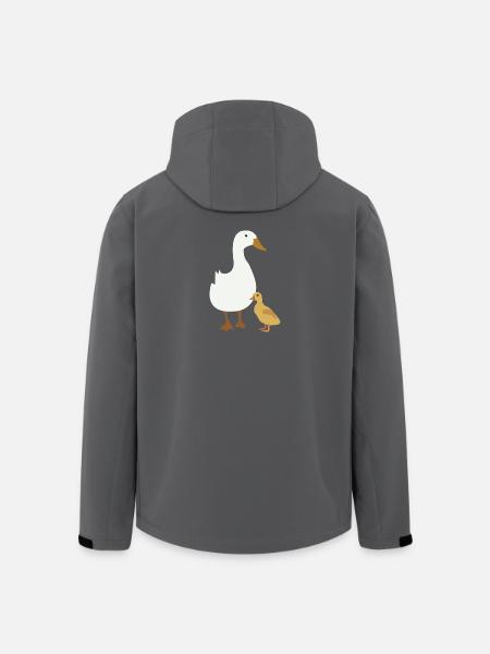 Ente - Recycelte Männer Softshell-Jacke von Stanley/Stella - Schwarz