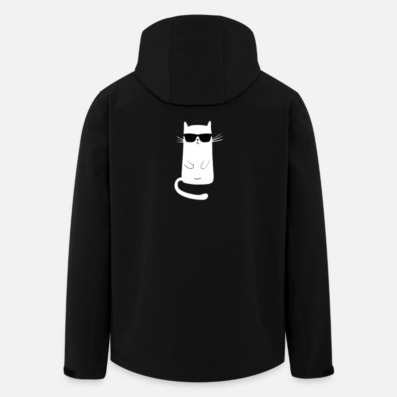 cat cool | keep Calm - Men’s Recycled Softshell Jacket by Stanley/Stella - black