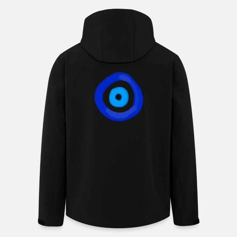 Blue Orbit Eye Abstract - Recycelte Männer Softshell-Jacke von Stanley/Stella - Schwarz