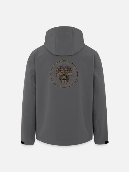 AWO 425 - masterpiece in engineering - brown - Men’s Recycled Softshell Jacket by Stanley/Stella - black