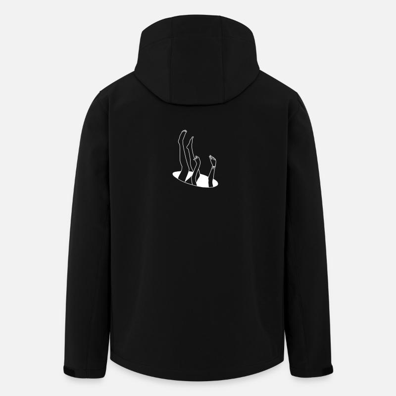Hole trap Optical illusion - Men’s Recycled Softshell Jacket by Stanley/Stella - black
