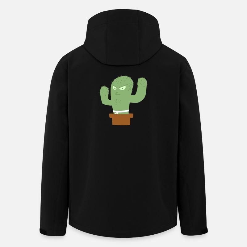 Combattant de cactus en colère - Veste softshell homme en polyester recyclé Stanley/Stella - noir