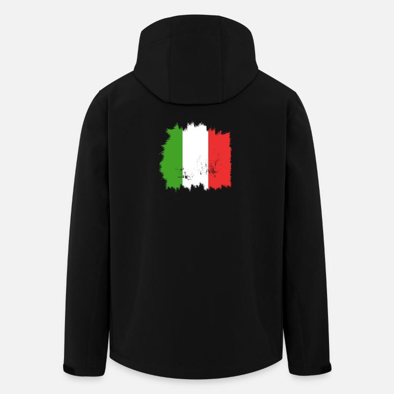 Italien Flagge - Recycelte Männer Softshell-Jacke von Stanley/Stella - Schwarz