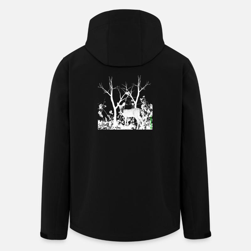 deer - Men’s Recycled Softshell Jacket by Stanley/Stella - black