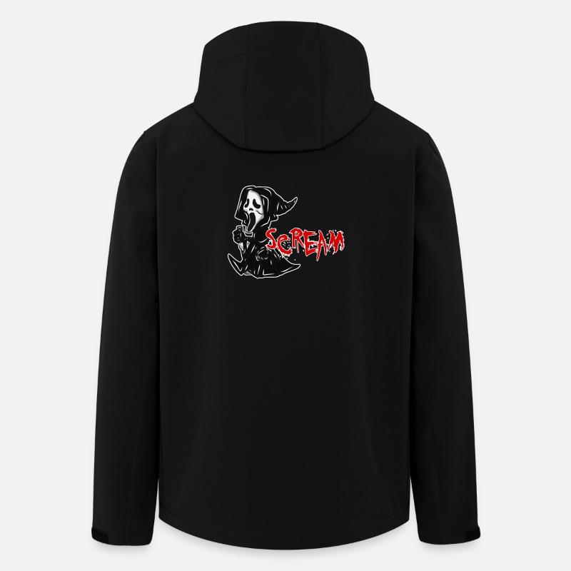 Cri cadeau d'halloween - Veste softshell homme en polyester recyclé Stanley/Stella - noir