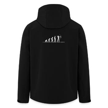 Bogenschießen Schießsport Pfeil und Bogen Geschenk - Recycelte Männer Softshell-Jacke von Stanley/Stella - Schwarz - Hinten - AI Model Male 185 light (185cm)
