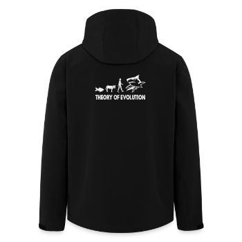 Requin requin créature de la mer cadeau de ventilateur de requin - Veste softshell homme en polyester recyclé Stanley/Stella - noir - Dos - AI Model Male 185 light (185cm)