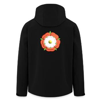 Tudor Rose - Men’s Recycled Softshell Jacket by Stanley/Stella - black - Back - AI Model Male 185 light (185cm)