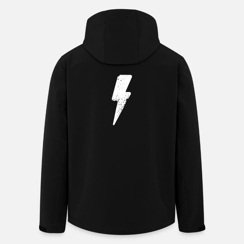 blitz symbol zorn - Recycelte Männer Softshell-Jacke von Stanley/Stella - Schwarz