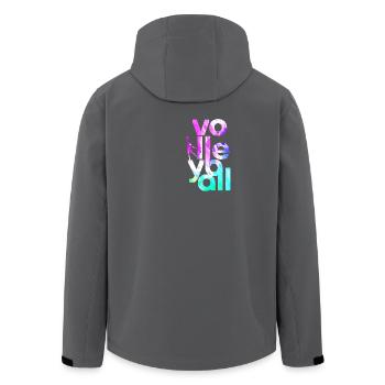 volley-ball - Veste softshell homme en polyester recyclé Stanley/Stella - noir - Dos - AI Model Male 185 light (185cm)