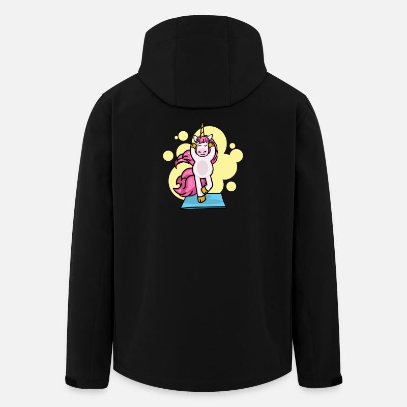 Pilates Unicorn Übung Training Workout Gym - Recycelte Männer Softshell-Jacke von Stanley/Stella - Schwarz