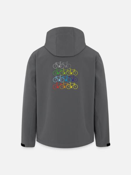 Vélo sport d'été - Veste softshell homme en polyester recyclé Stanley/Stella - noir