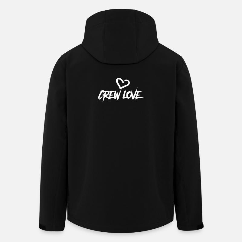 crew love - Men’s Recycled Softshell Jacket by Stanley/Stella - black
