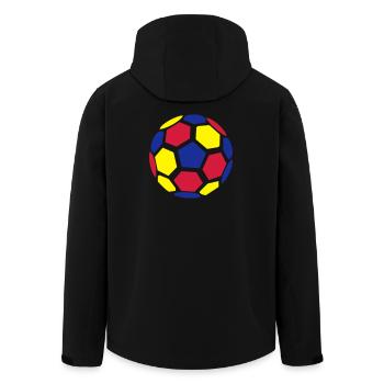 Balle colombie - Veste softshell homme en polyester recyclé Stanley/Stella - noir - Dos - AI Model Male 185 light (185cm)