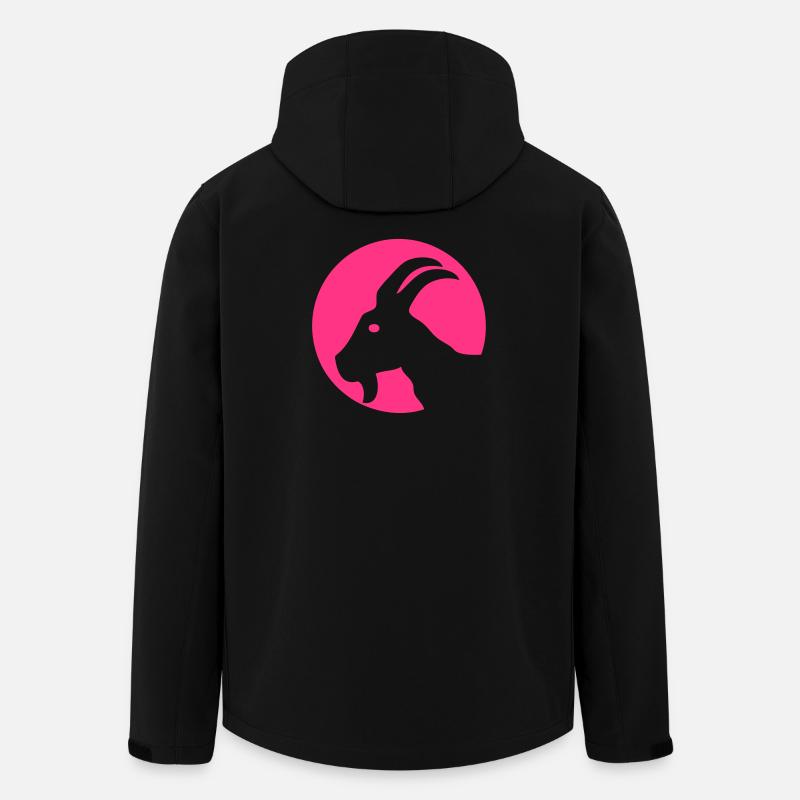 Ziege - Icon - Recycelte Männer Softshell-Jacke von Stanley/Stella - Schwarz