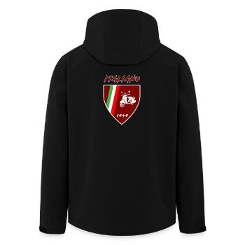 Italien Motorroller / Italiano Geschenk Roller - Recycelte Männer Softshell-Jacke von Stanley/Stella - Schwarz - Hinten - AI Model Male 185 light (185cm)
