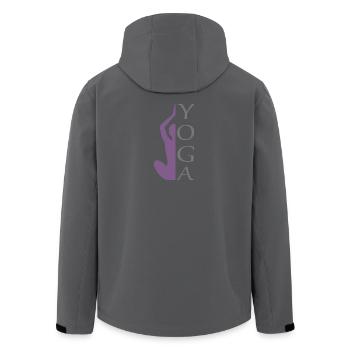 Yoga - Veste softshell homme en polyester recyclé Stanley/Stella - noir - Dos - AI Model Male 185 light (185cm)