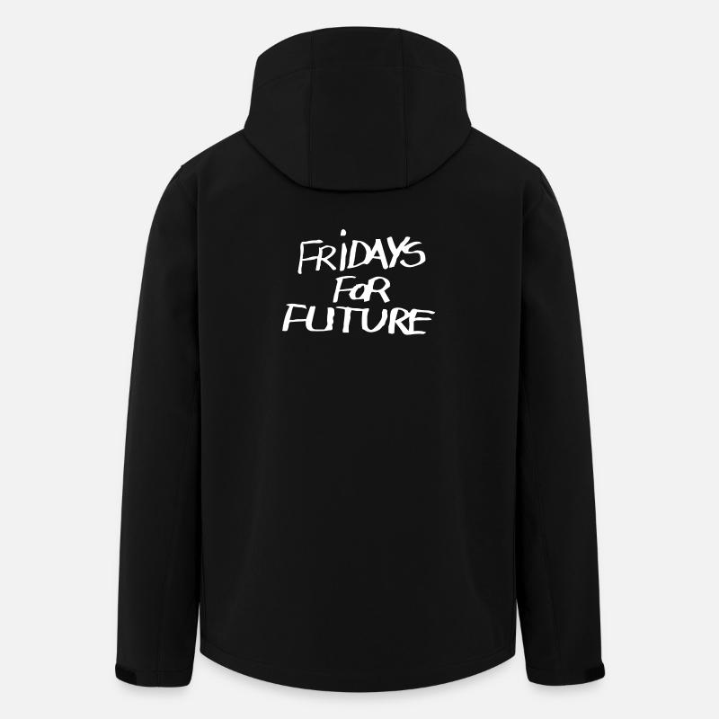 Fridays for future - Recycelte Männer Softshell-Jacke von Stanley/Stella - Schwarz