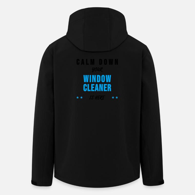 Fensterputzer Gebäudereiniger Sprüche Geschenk - Recycelte Männer Softshell-Jacke von Stanley/Stella - Schwarz
