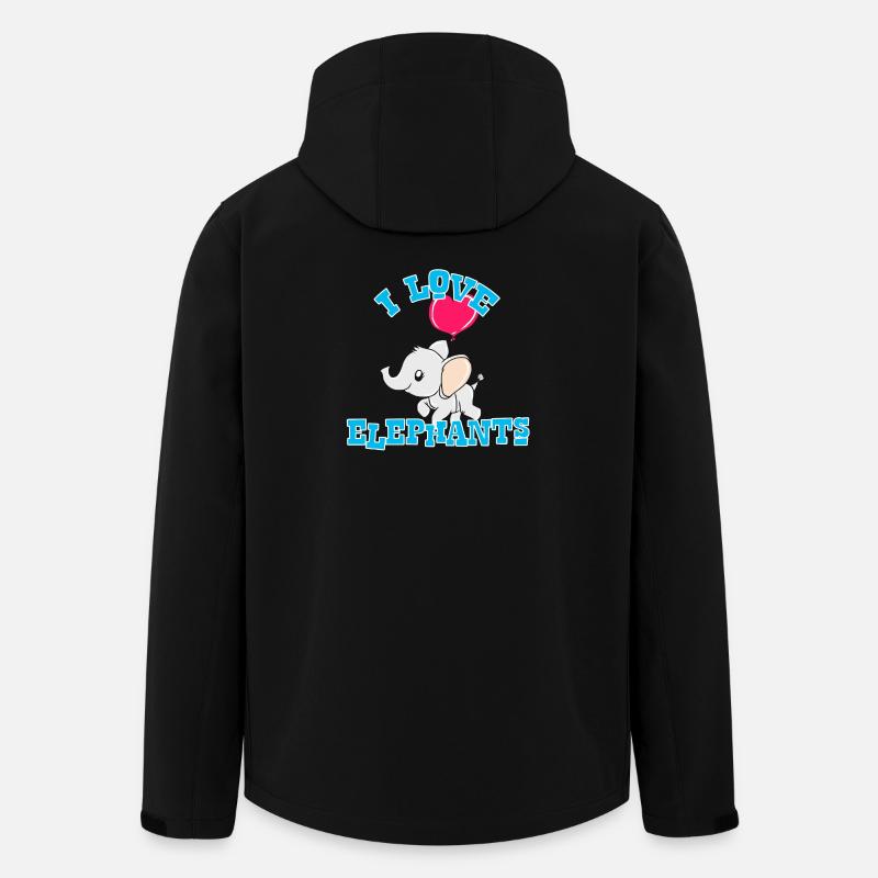 Elefant - Recycelte Männer Softshell-Jacke von Stanley/Stella - Schwarz